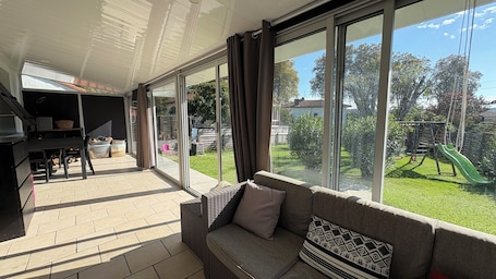 Living area. Quiet, friendly house for up to 6 people