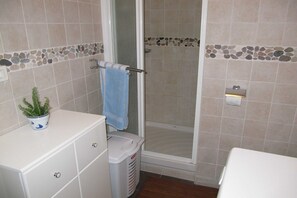 Shower, hair dryer