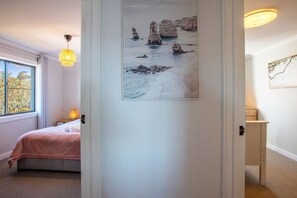 2 bedrooms, iron/ironing board, travel cot, WiFi