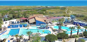 Pool - Air-conditioned mobile home for 7 people 5-star campsite (Torreilles)