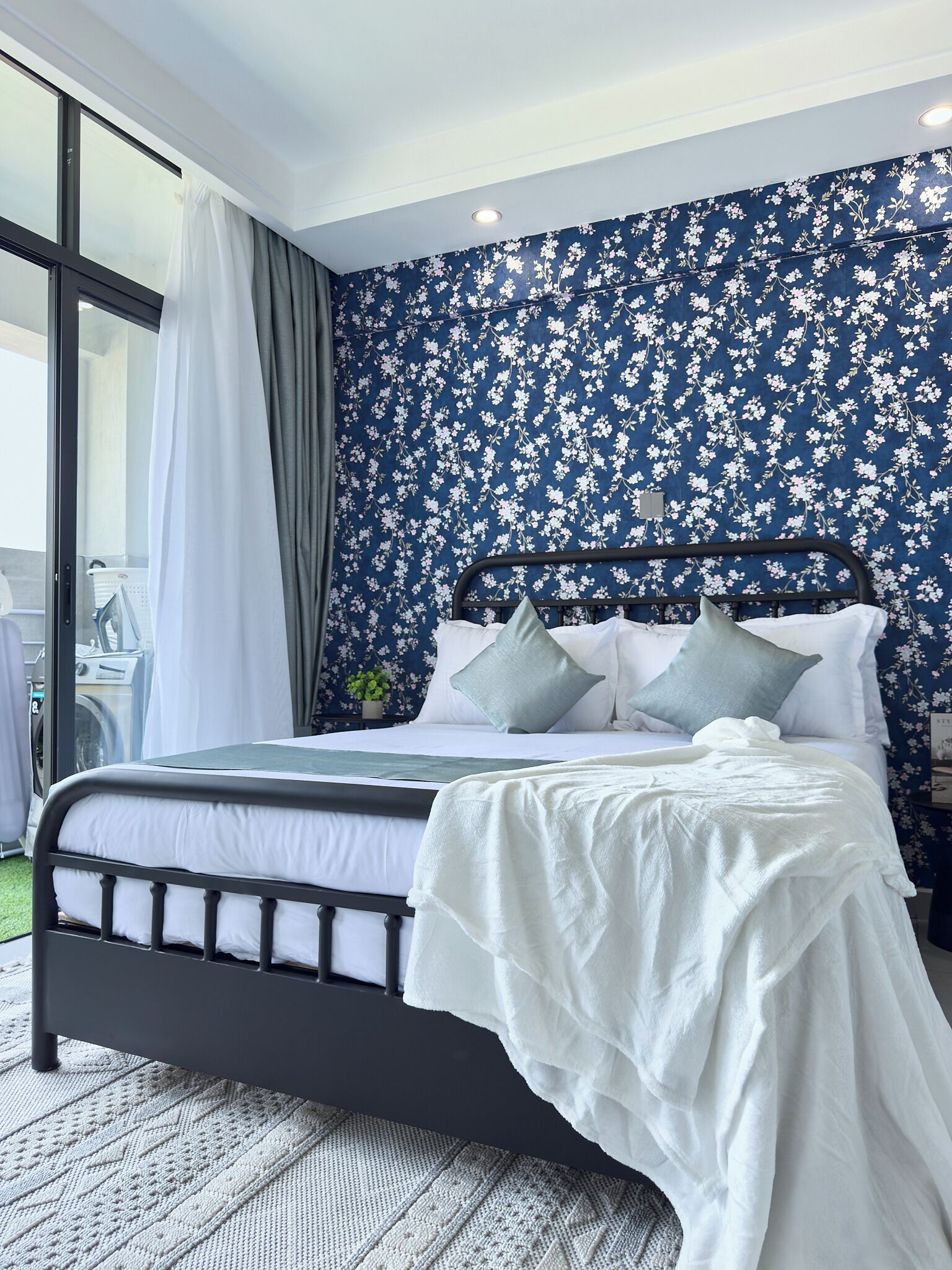 Leilighet, balkong, byutsikt