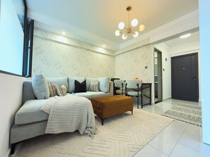 アパートメント バルコニー シティビュー | リビング エリア