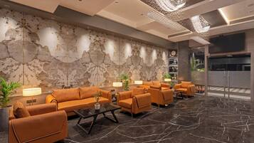 Sitteområde i lobbyen