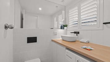 Hair dryer, towels