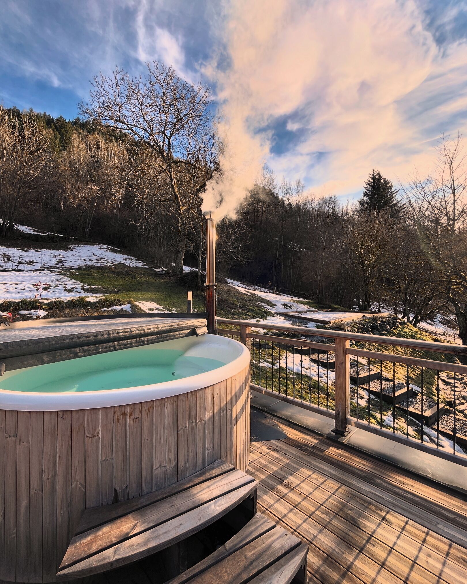 Bain à remous extérieur