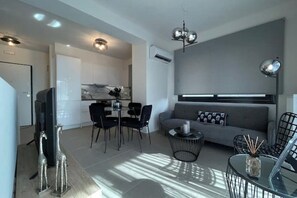 Living area - Athenean Modern Escape near Marina Flisvos-F2 (Paleo Faliro)