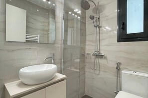 Shower - Athenean Modern Escape near Marina Flisvos-F2 (Paleo Faliro)