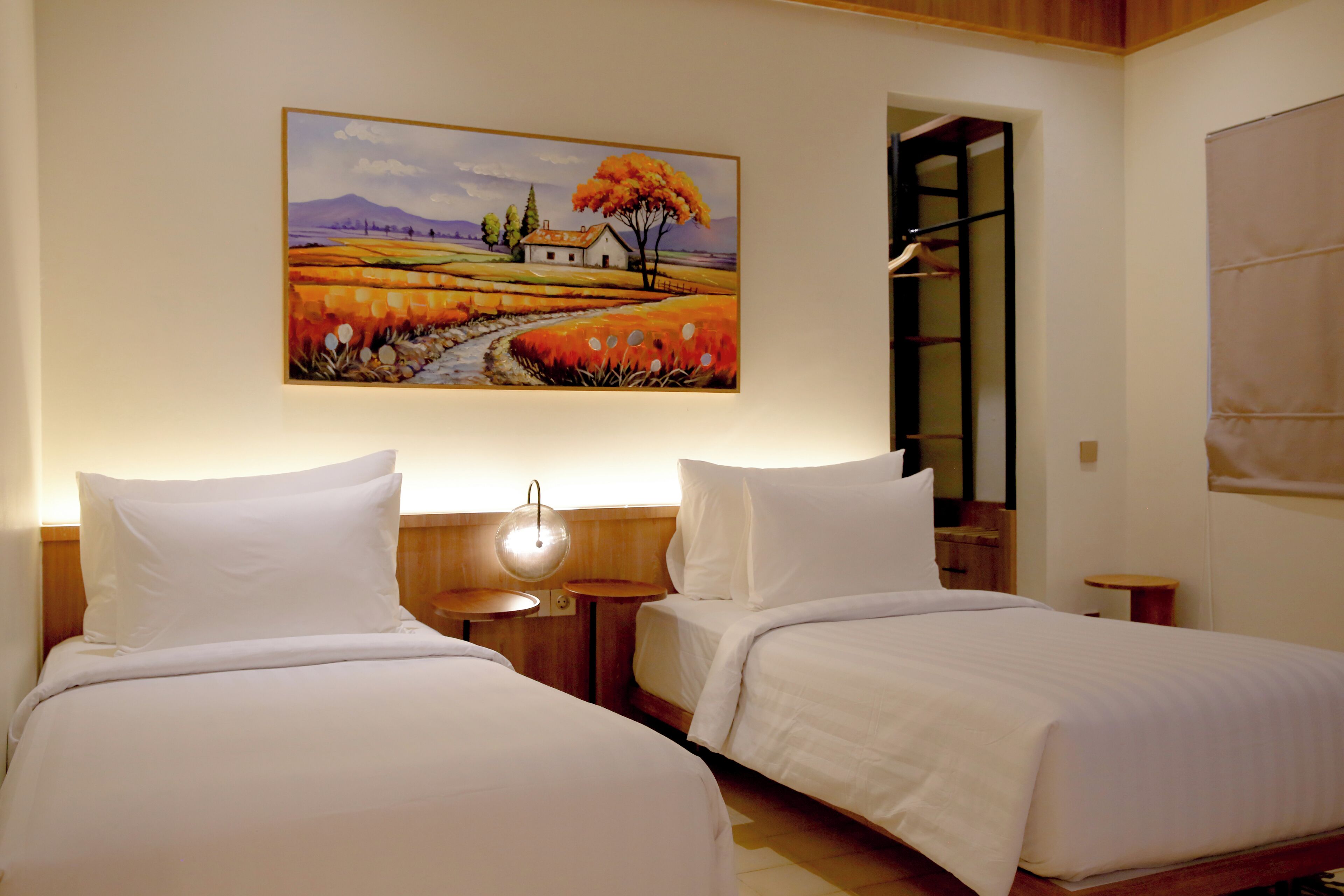 Basic-Zweibettzimmer, Nichtraucher, Gartenblick