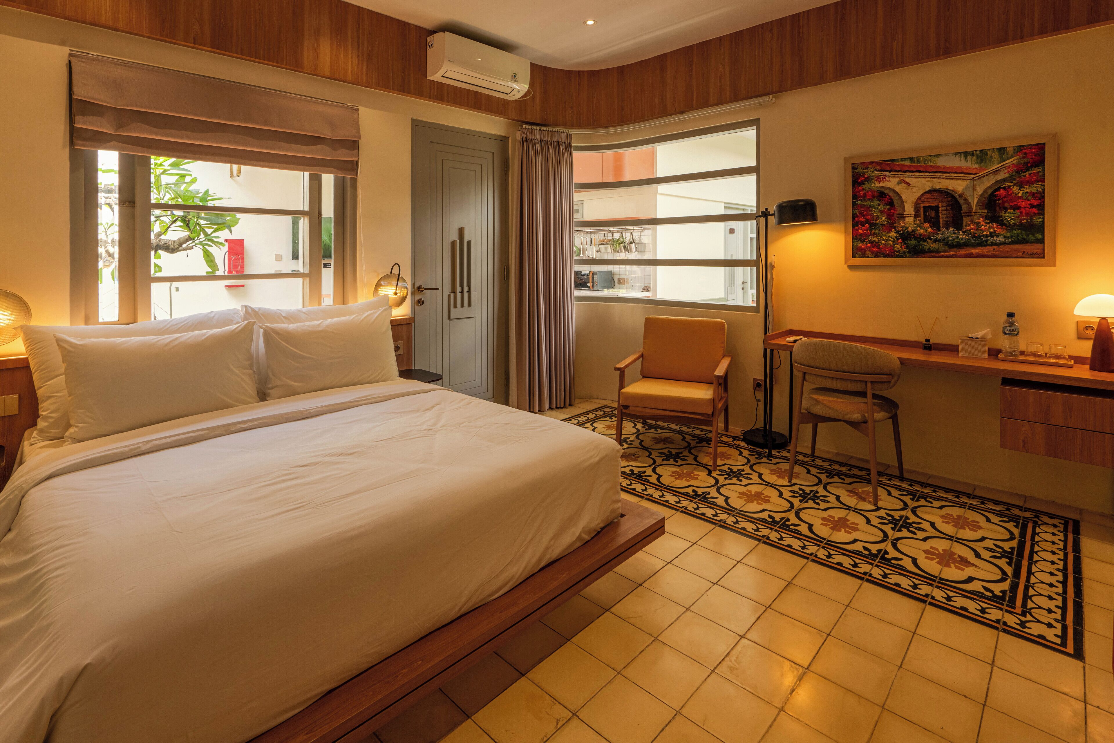 Kamar Double Deluks, Bebas Asap Rokok, pemandangan kebun