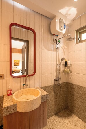 Basic-Doppelzimmer, Nichtraucher | Badezimmer