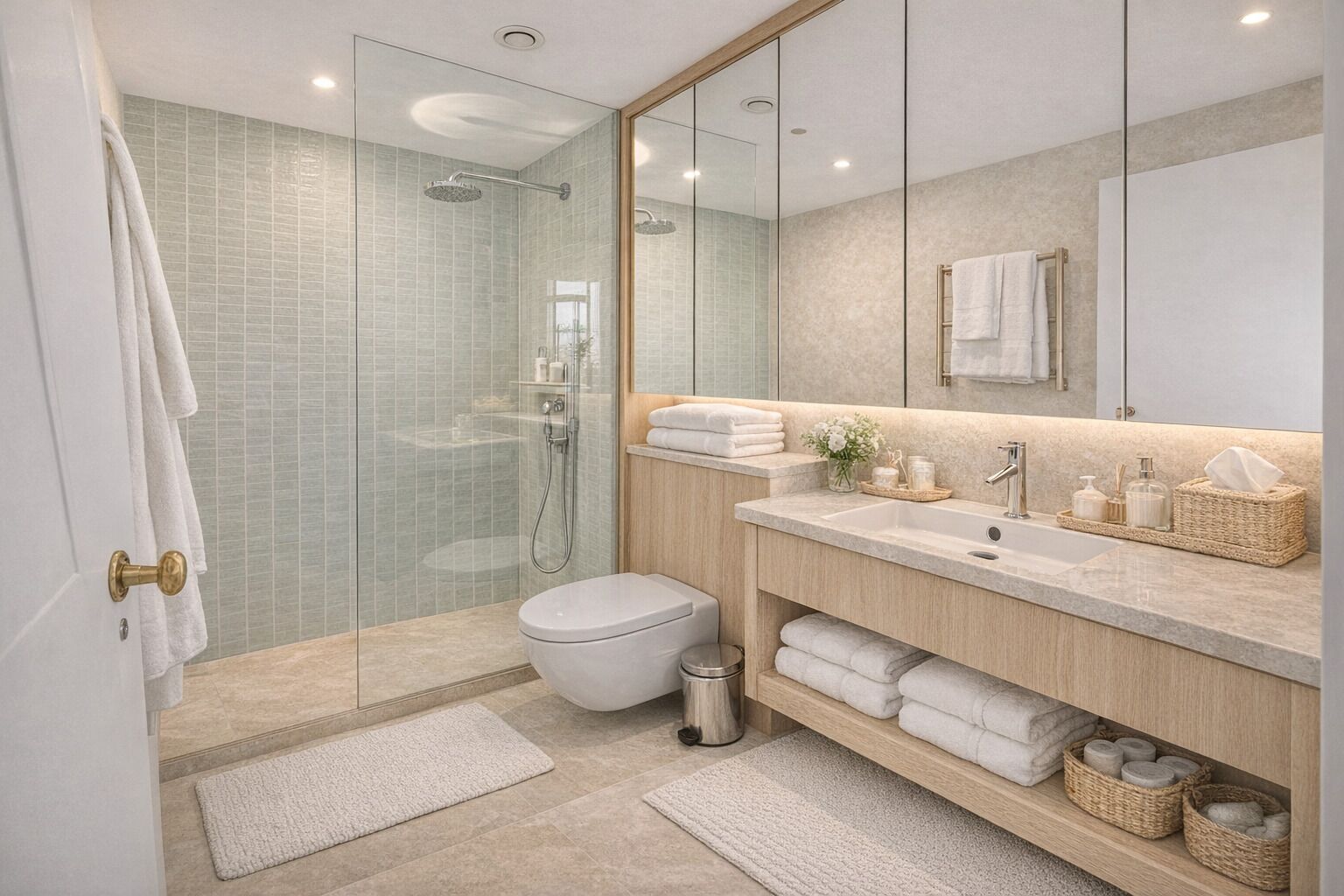 Een douche, een bidet