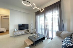 Living area - Athenean Modern Escape near Marina Flisvos-F3 (Paleo Faliro)