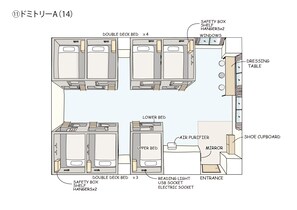 ห้องพักรวม | ผังชั้นอาคาร