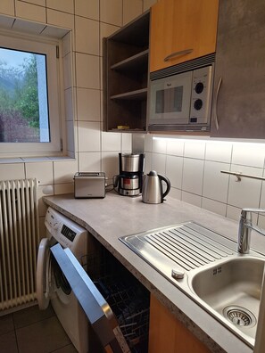 Comfort appartement, uitzicht op bergen | Privékeuken