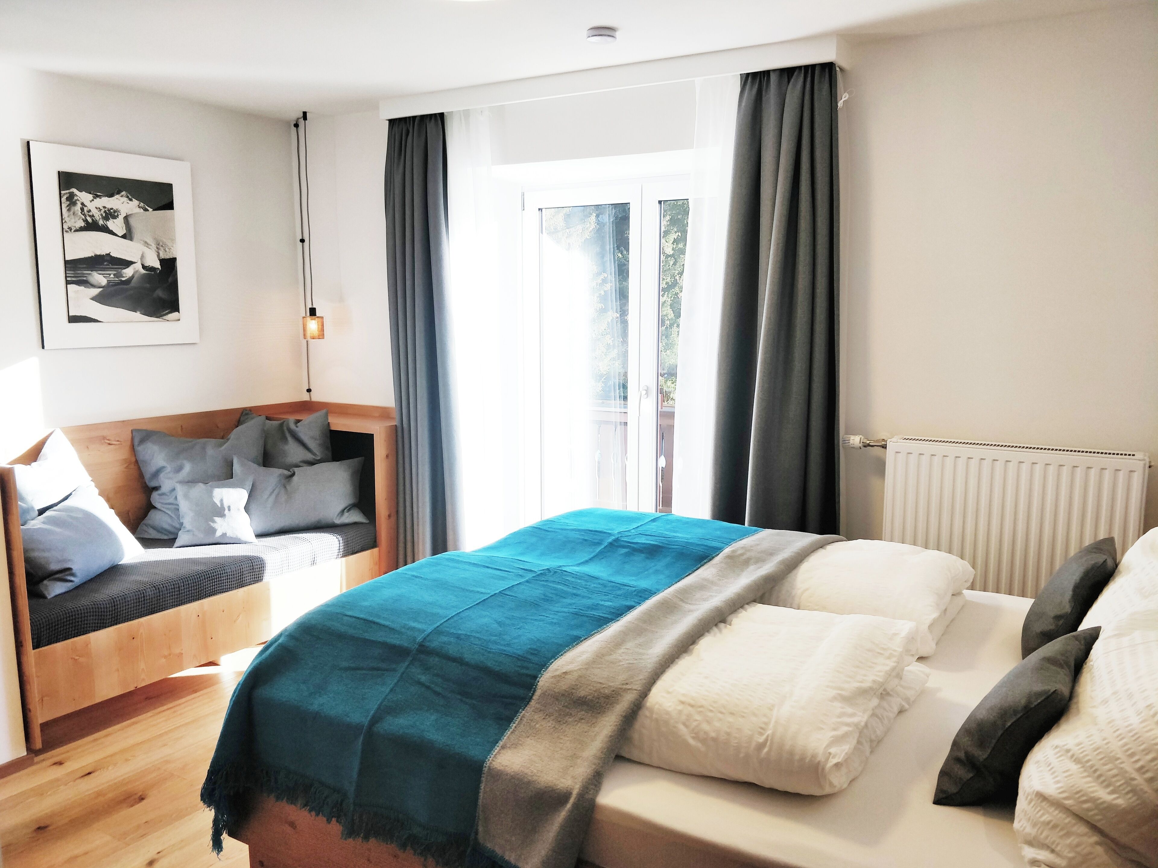 Comfort appartement, uitzicht op bergen