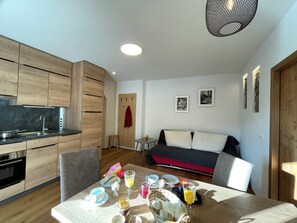 Comfort appartement, uitzicht op bergen | Interieur