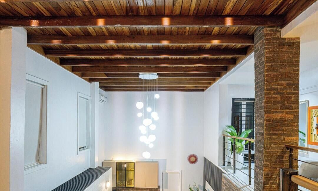 Deluxe-Apartment, Balkon, Meerblick | Innenbereich