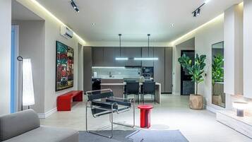 Appartement Deluxe, balcon, vue océan | Intérieur