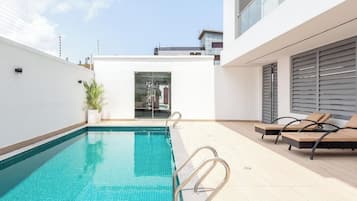 Deluxe Apartment, Balcony, Ocean View | Pool