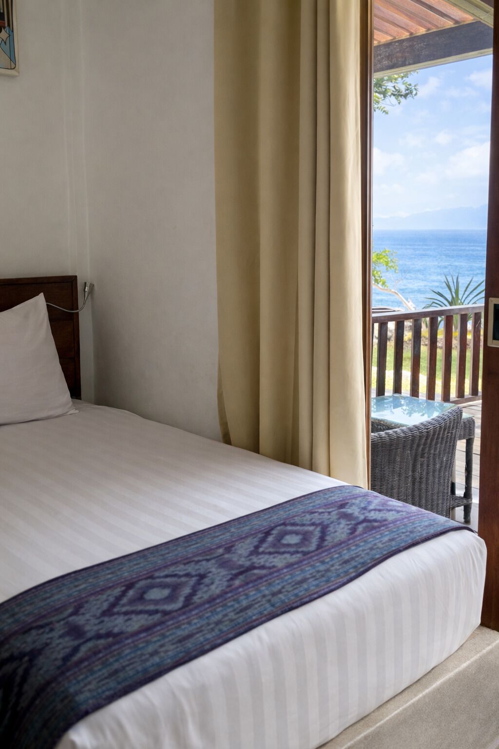 Kamar Double atau Twin Deluks, pemandangan samudra