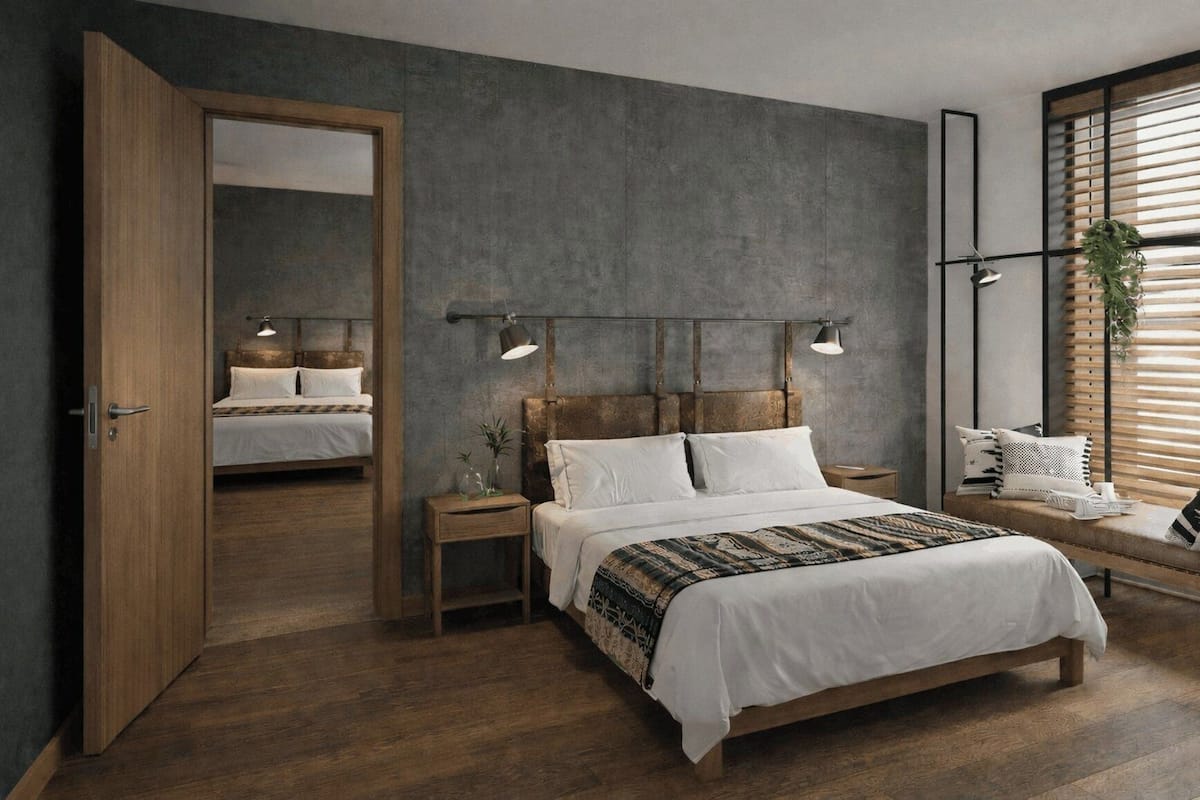 Kamar Quadruple | Seprai antialergi, brankas, dan seprai linen