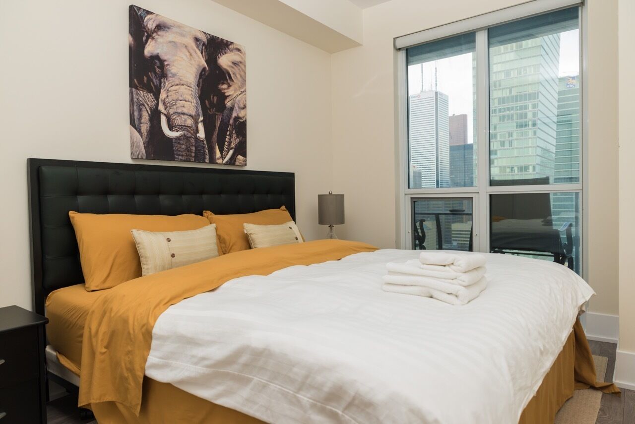 Kamar Double, balkon, pemandangan kota