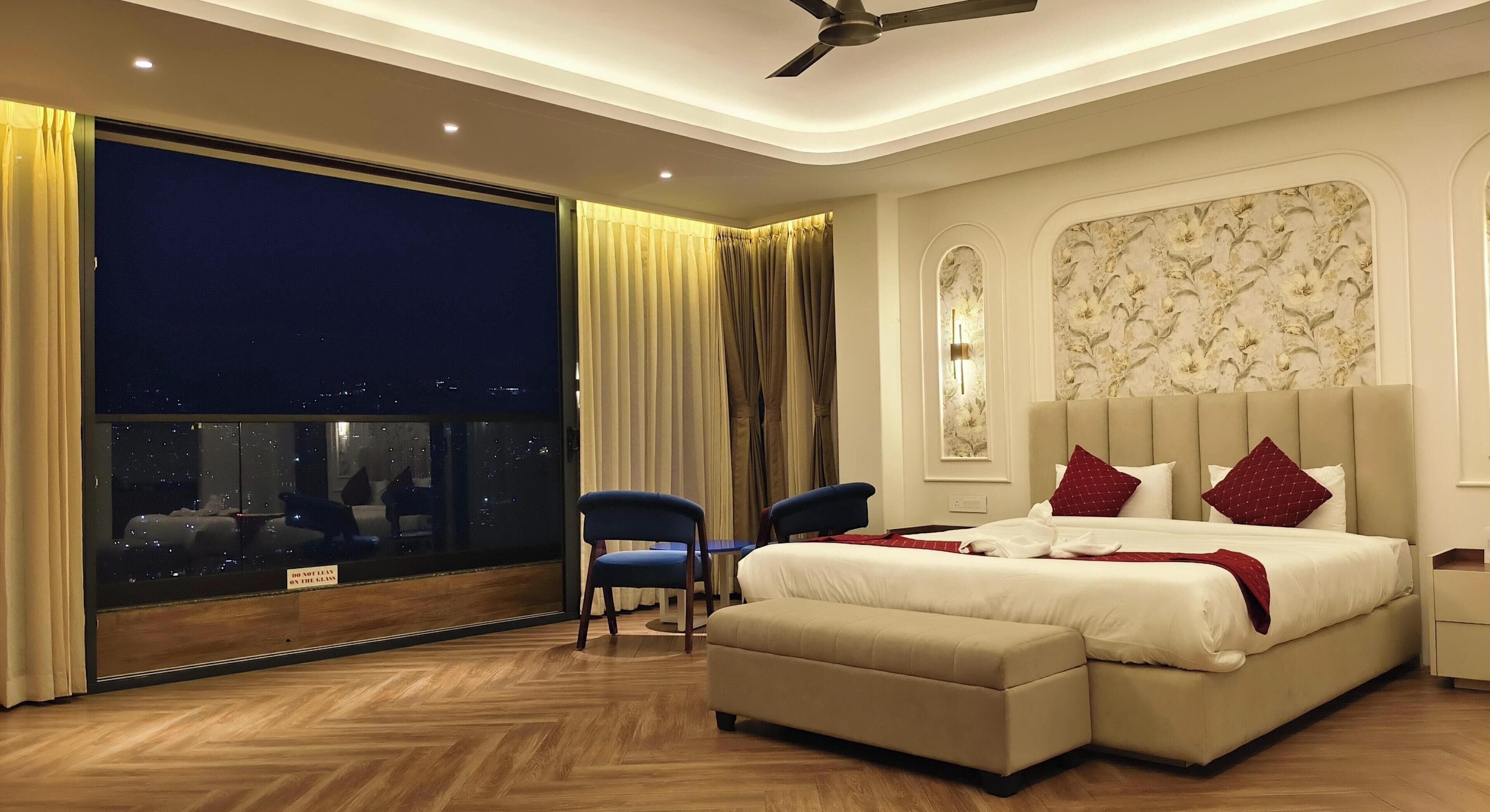 Familierom, fjellutsikt