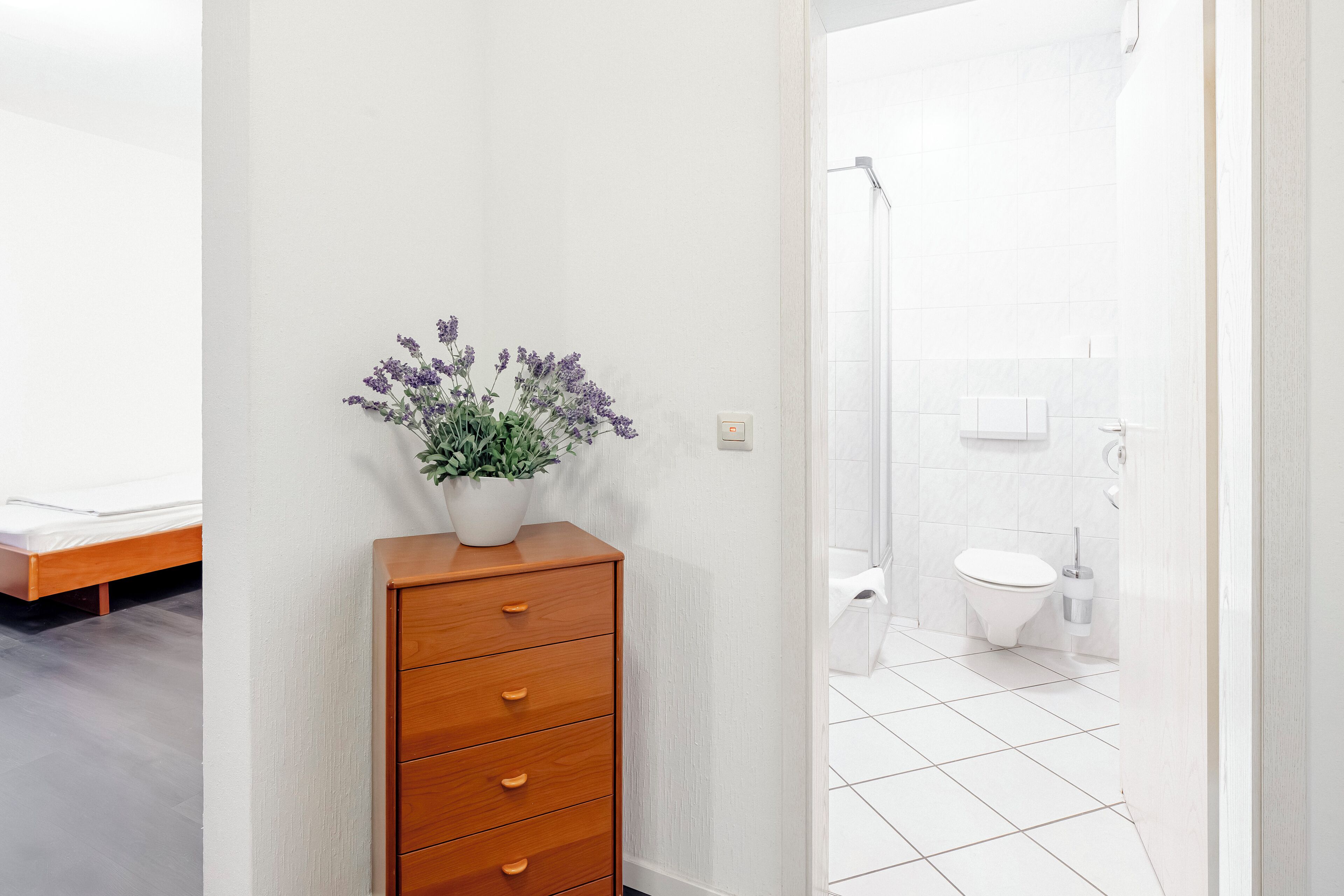 Habitación doble, vista al jardín | Baño