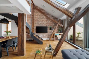 Appartement Supérieur, vue ville | Coin séjour