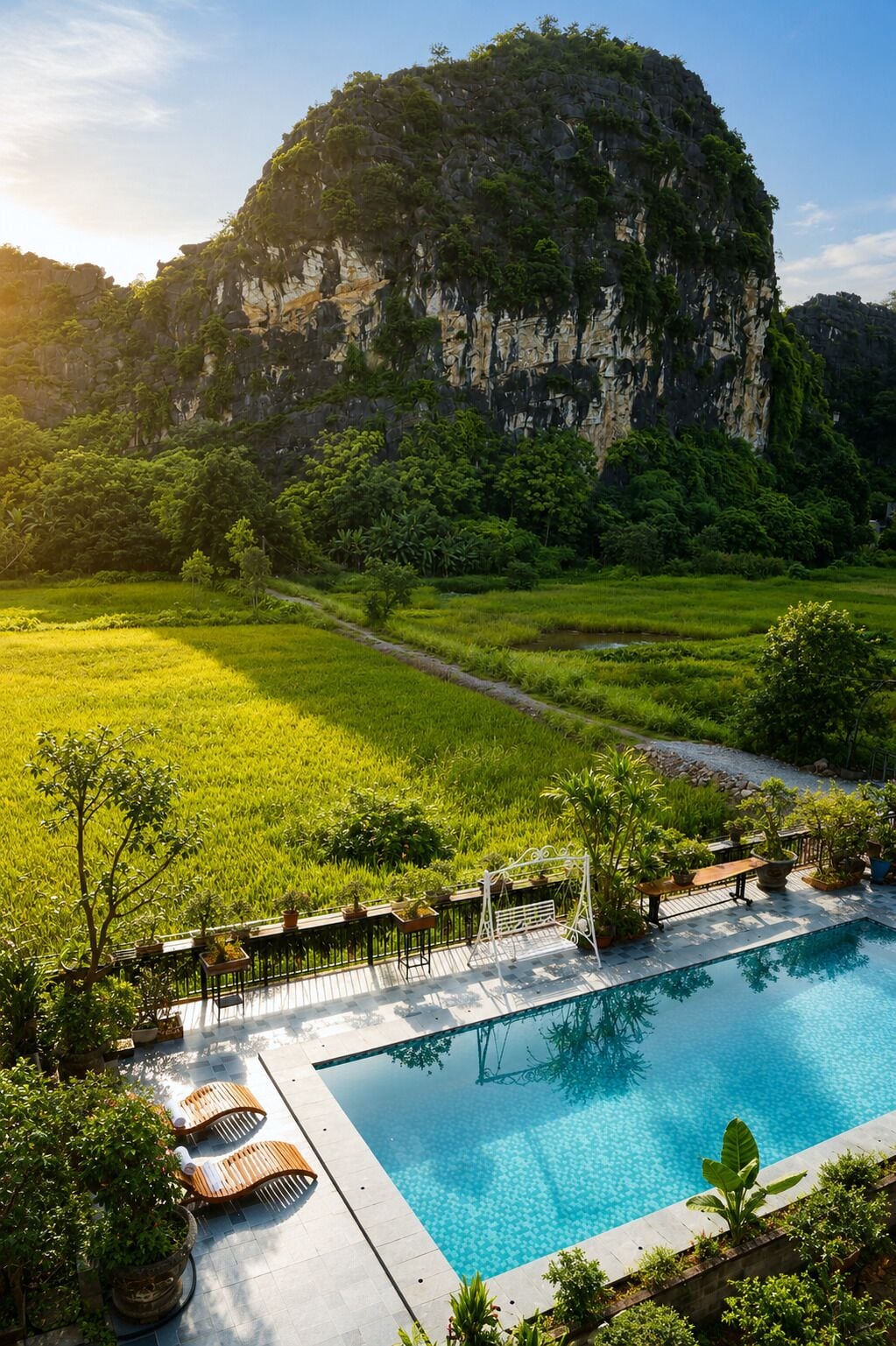 Khuôn viên nơi lưu trú