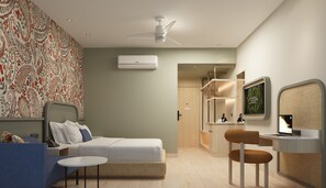 In-room safe, desk, laptop workspace, blackout curtains - Ginger Hyderabad Genome Valley (Shamirpet)