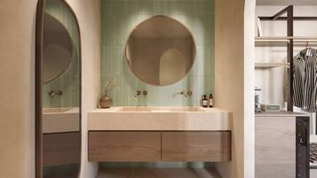 Rom – deluxe, byutsikt | Bad