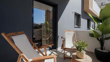Design-Apartment, 2 Schlafzimmer, Nichtraucher, Balkon | Balkon
