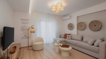 Superior Apartment, 2 Bedrooms, Non Smoking, Balcony | Living area