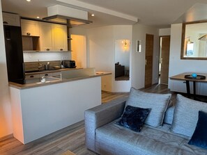 Living area - Charming apartment, sea view - 4 guests (Cabourg)