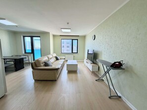 Living area - 80 City Center 1BR Apartment (Ulaanbaatar)