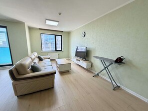 Living area - 80 City Center 1BR Apartment (Ulaanbaatar)