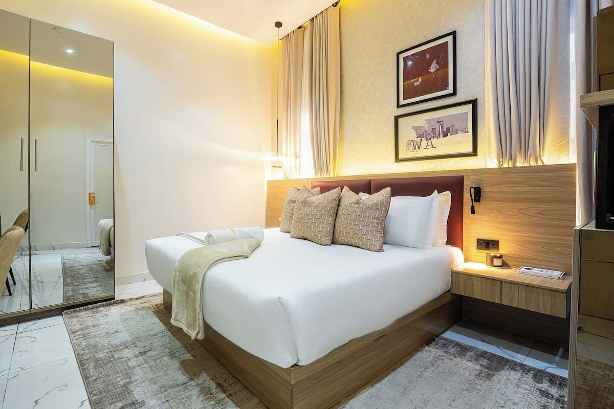 豪華公寓, 陽台, 城市景觀