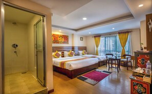 In-room safe, desk, laptop workspace, soundproofing - Hotel Central Prime (Kathmandu)