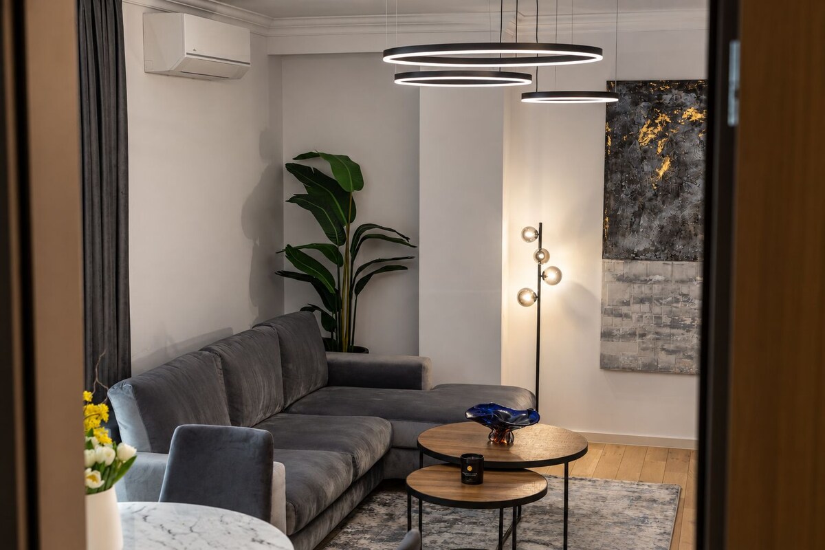 Appartement Premium, vue ville | Coin séjour