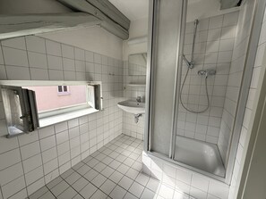 Shower, towels, toilet paper - 3-5 rooms: Fitter and vacation apartment Ludwigslust (Ludwigslust)