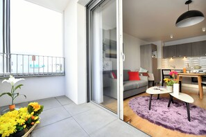 Apartamento Deluxe, 1 habitación | Sala de estar