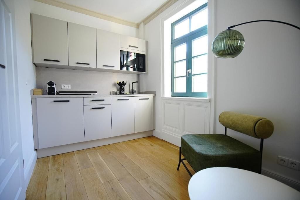 Deluxe Apartment, 1 King Bed with Sofa bed, Kitchen, Mountain View | Private kitchen