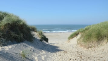 Vlak bij het strand