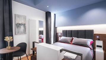In-room safe, blackout drapes, soundproofing, iron/ironing board