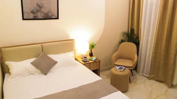 Quarto casal luxo, sacada