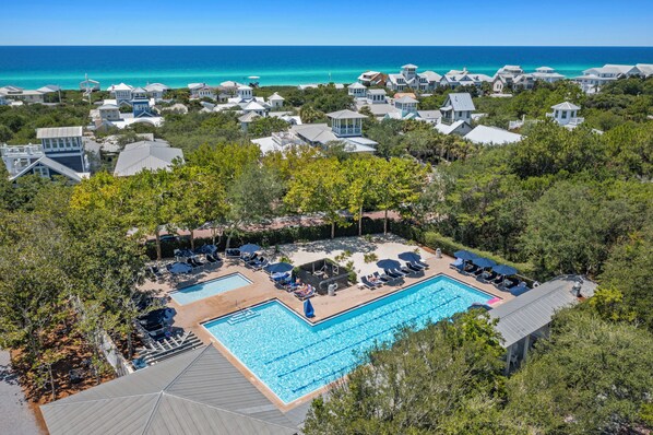 A heated pool