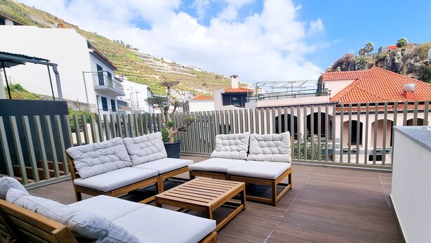 Terrace/patio - Studio apartment with patio in Câmara de Lobos | Privileged location (Câmara de Lobos)