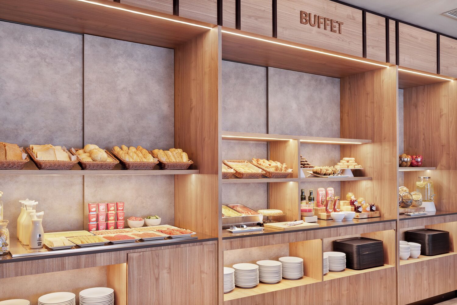 Se ofrece un desayuno bufé todos los días (por un coste adicional)