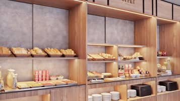 Se ofrece un desayuno bufé todos los días (por un coste adicional)